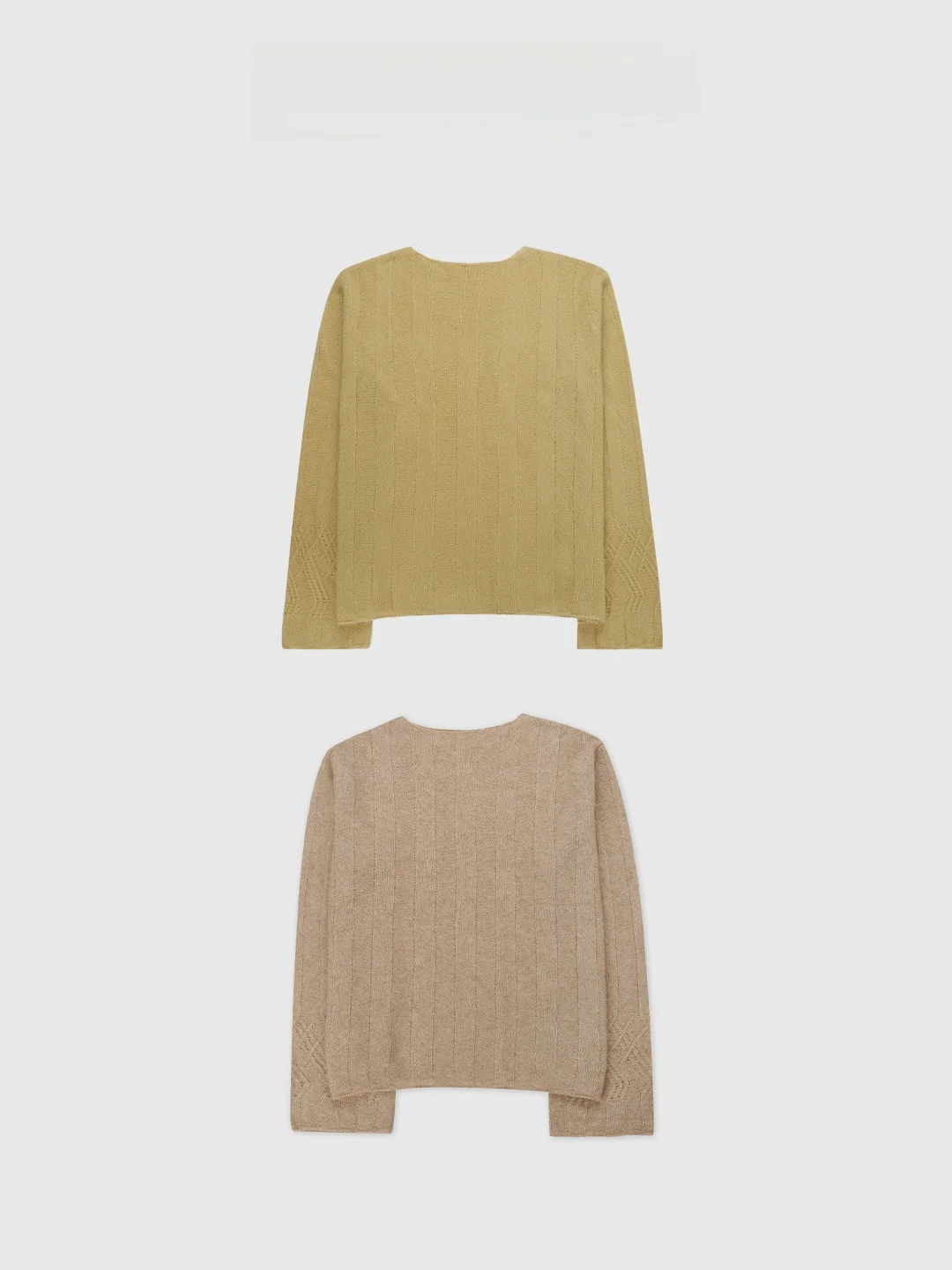 

Вязаный свитер Ele с ребристой отделкой на одно плечо, 3D-структура, повседневный стиль, женский топ с длинными рукавами