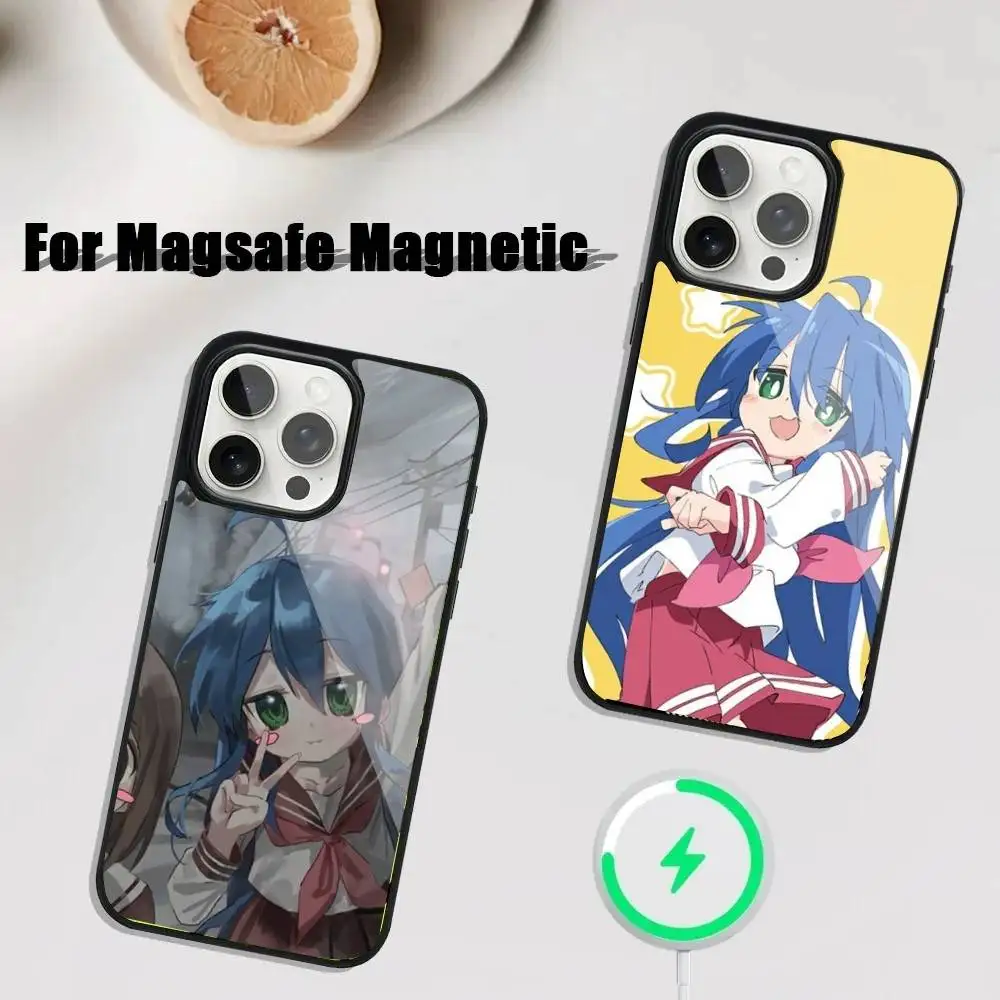 

L-Lucky Star Phone Case For iPhone 17,16,15,14,13,12,11,Pro,Max,Plus,Mini,SE4,E Magnetic Magsafe Wireless Charging