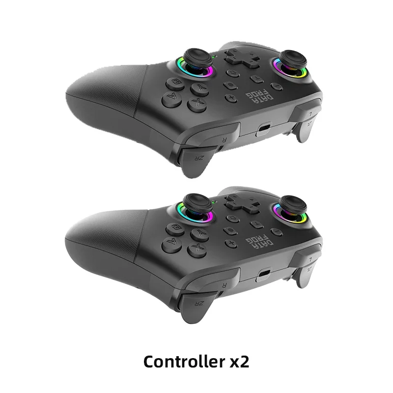 DATA FROG S80 Pro 2 stuks draadloze gamecontroller voor Switch 2 / Switch OLED / Switch Lite console gamepad voor pc - afbeelding 1
