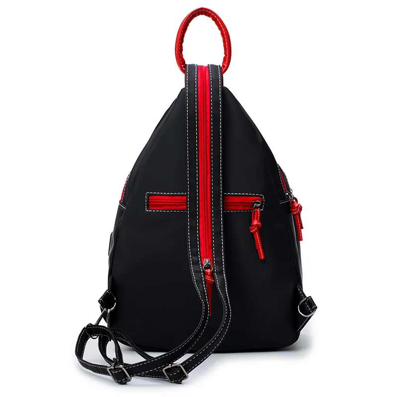 Zaino da donna alla moda Borsa a tracolla in nylon impermeabile Borsa da viaggio per il tempo libero Borsa a tracolla da esterno Borsa da scuola per