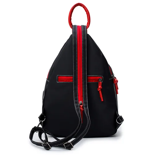 Imagen 2 del producto Mochila de moda para mujer, bolso de hombro de nailon impermeable, bolso de equipaje de viaje de ocio, bolso cruzado para exteriores, bolso escolar para estudiantes