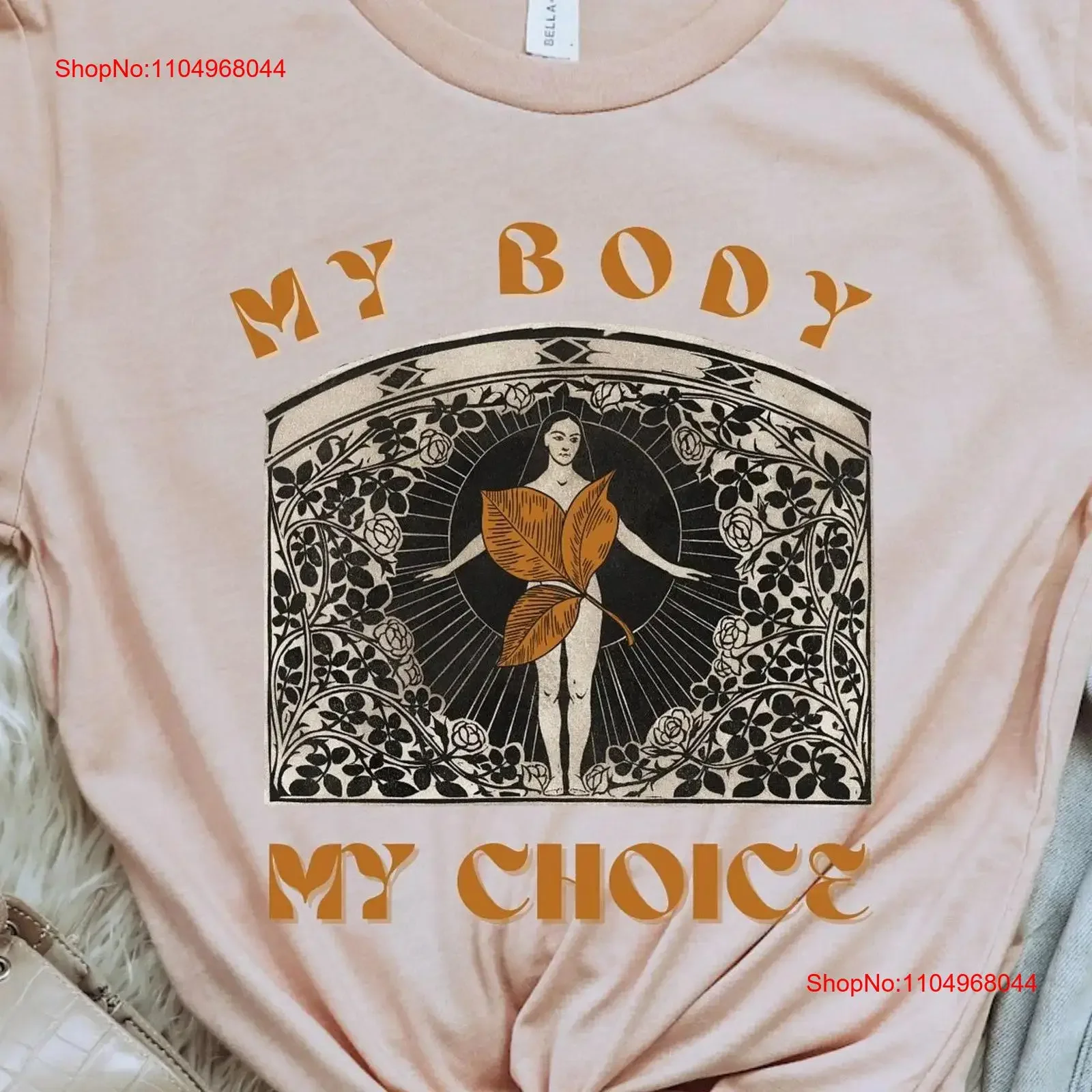 تي شيرت My Body Choice Pro النسوية قمة حقوق متساوية للنساء تمكين عتيق مغسول للجنسين موضة قابلة للتنفس