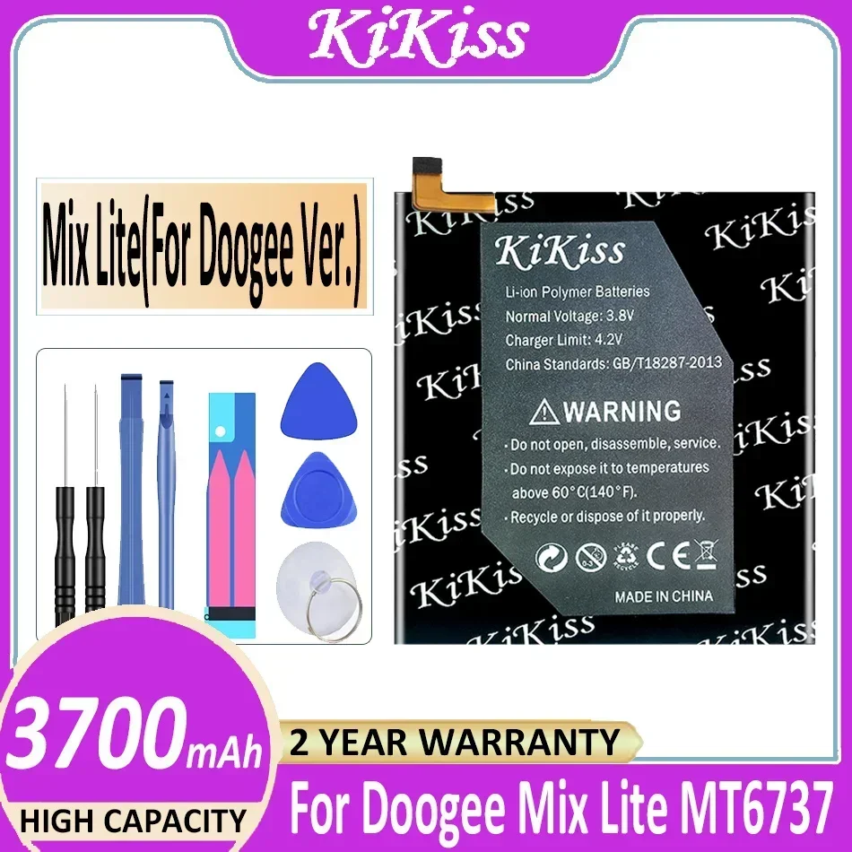 

KiKiss Powerful Battery 3700mAh For Doogee Mix Lite MT6737 Bateria