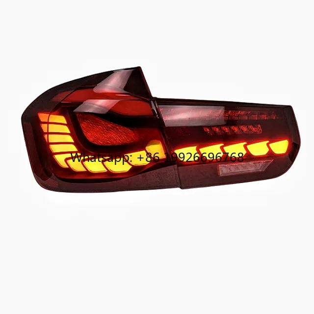 

2009-2018 for BMW F30 F35 LED Tail Lights Dual Dragon Scales Lamp New Condition with Red Lens 12V Voltage Car Stop Light