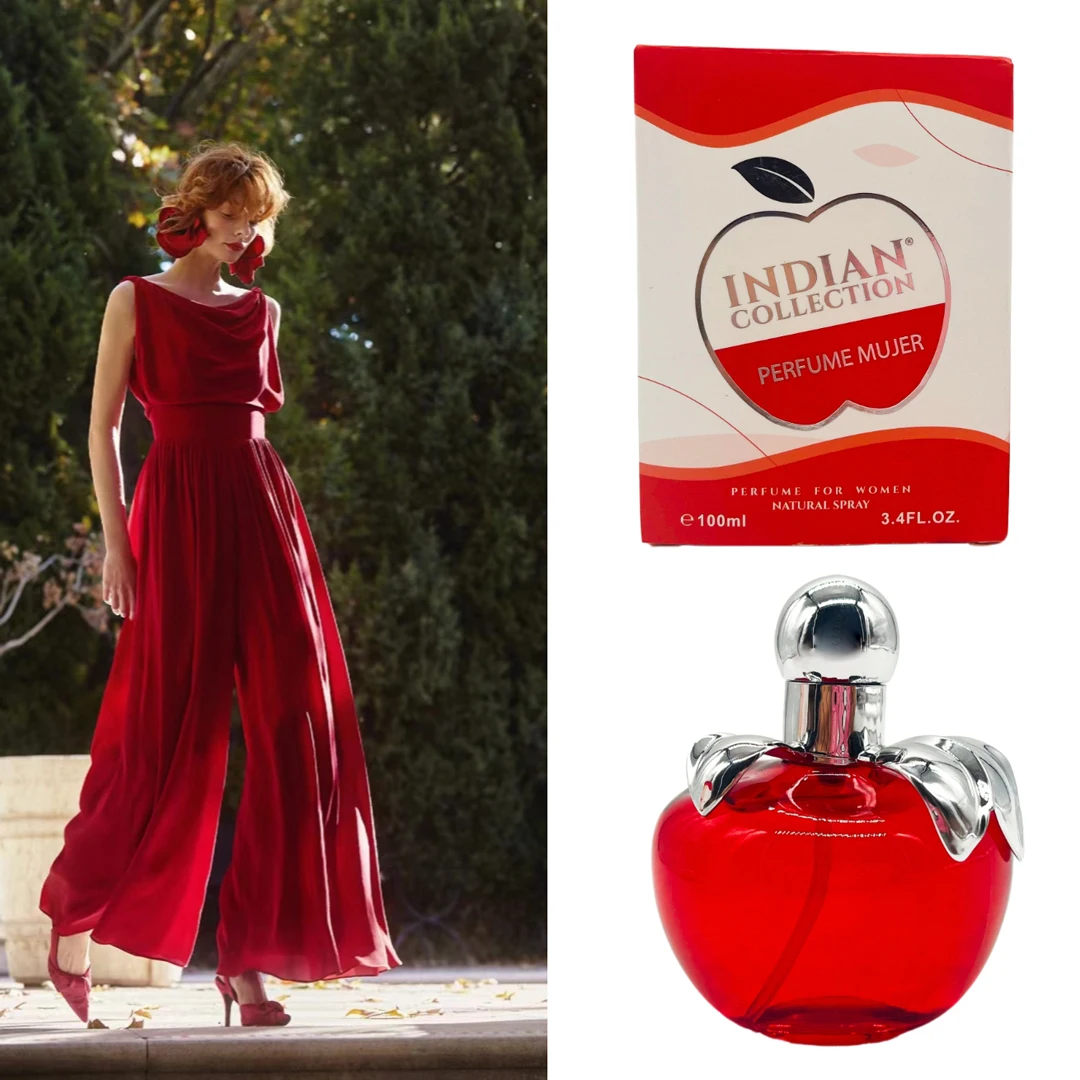 Maçã vermelha 3,4 onças, Eau de Toilette feminina - Limão delicado, maçã, nota de crepúsculo - Feminino e sutil.