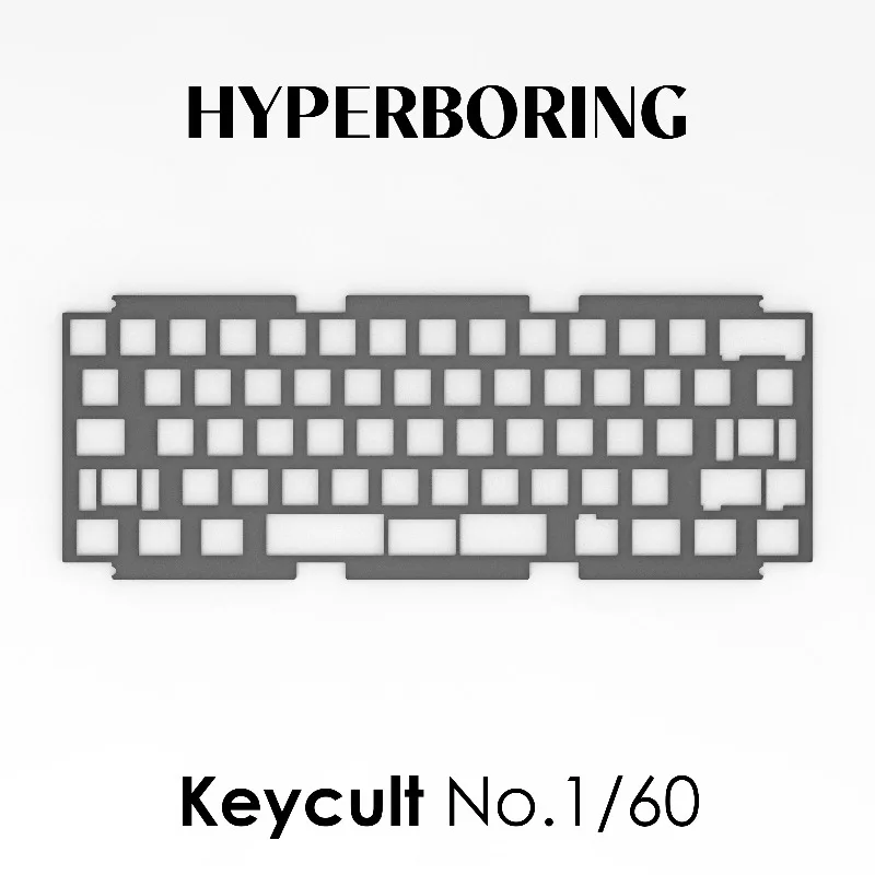 Keycult No.1/60 Positioning Plate Mechanical Keyboard Accessories PC PP ALU CF Positioning Board Customized Gaming Accessories