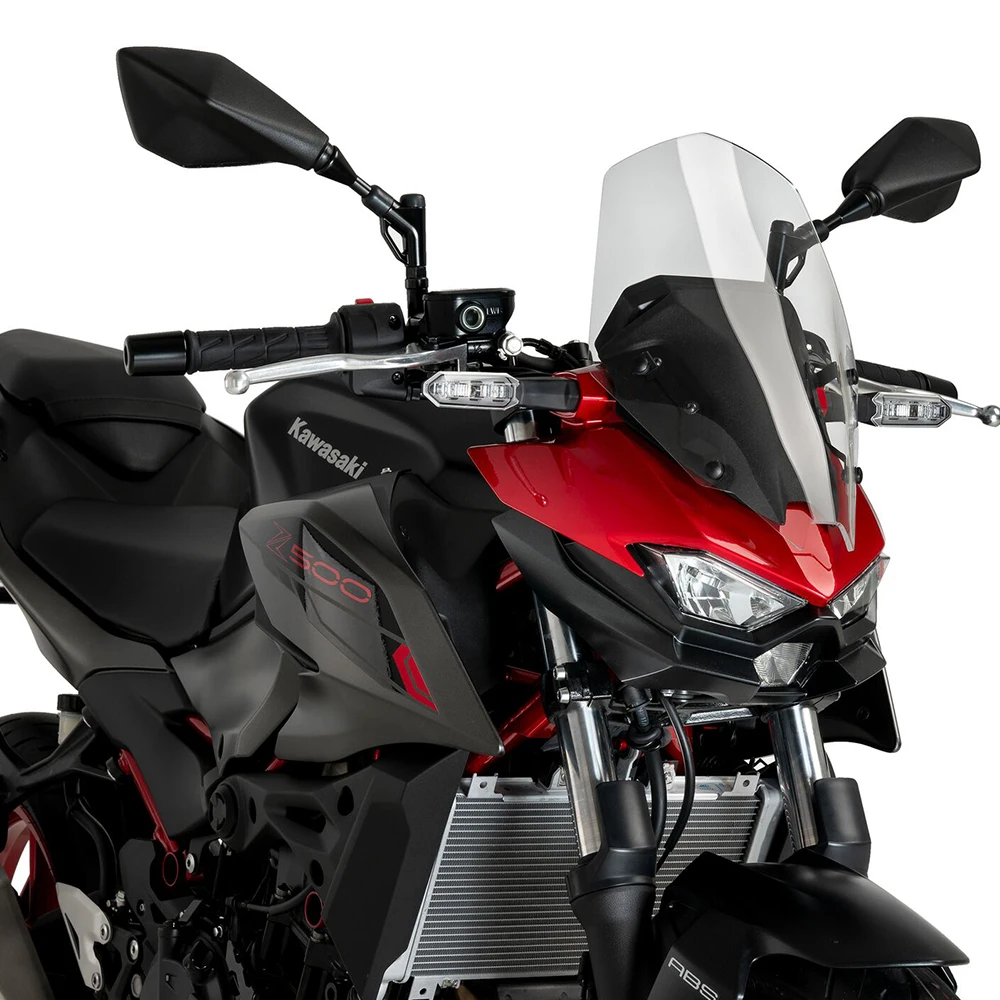 For KAWASAKI Z500 Z 500 ABS SE 2024-2026 Motorcycle Touring Windshield Windscreen Viser Visor Wind Air Deflectors Bracket Kits