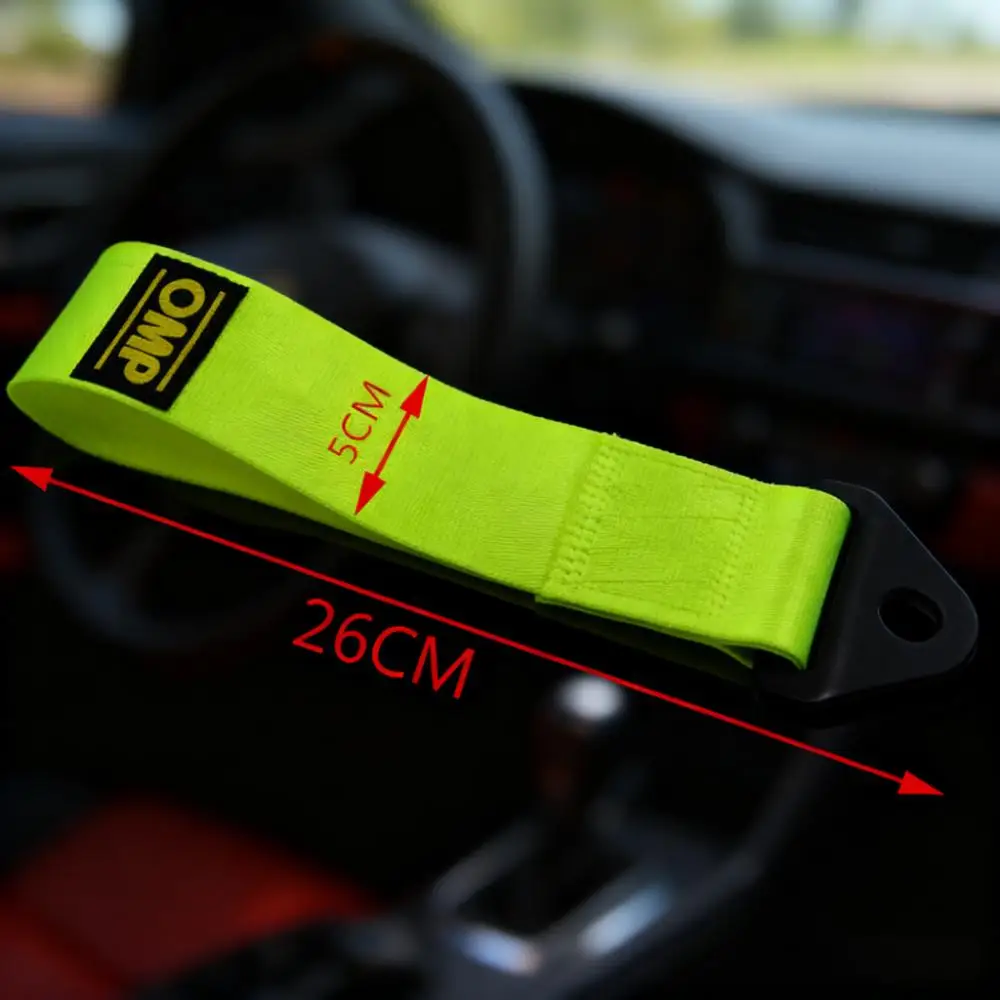 

Модификация прицепа автомобиля с гоночной веревкой для прицепа, передними и задними бамперами, буксирным ремнем, сверхпрочным нейлоновым буксирным ремнем, универсальным