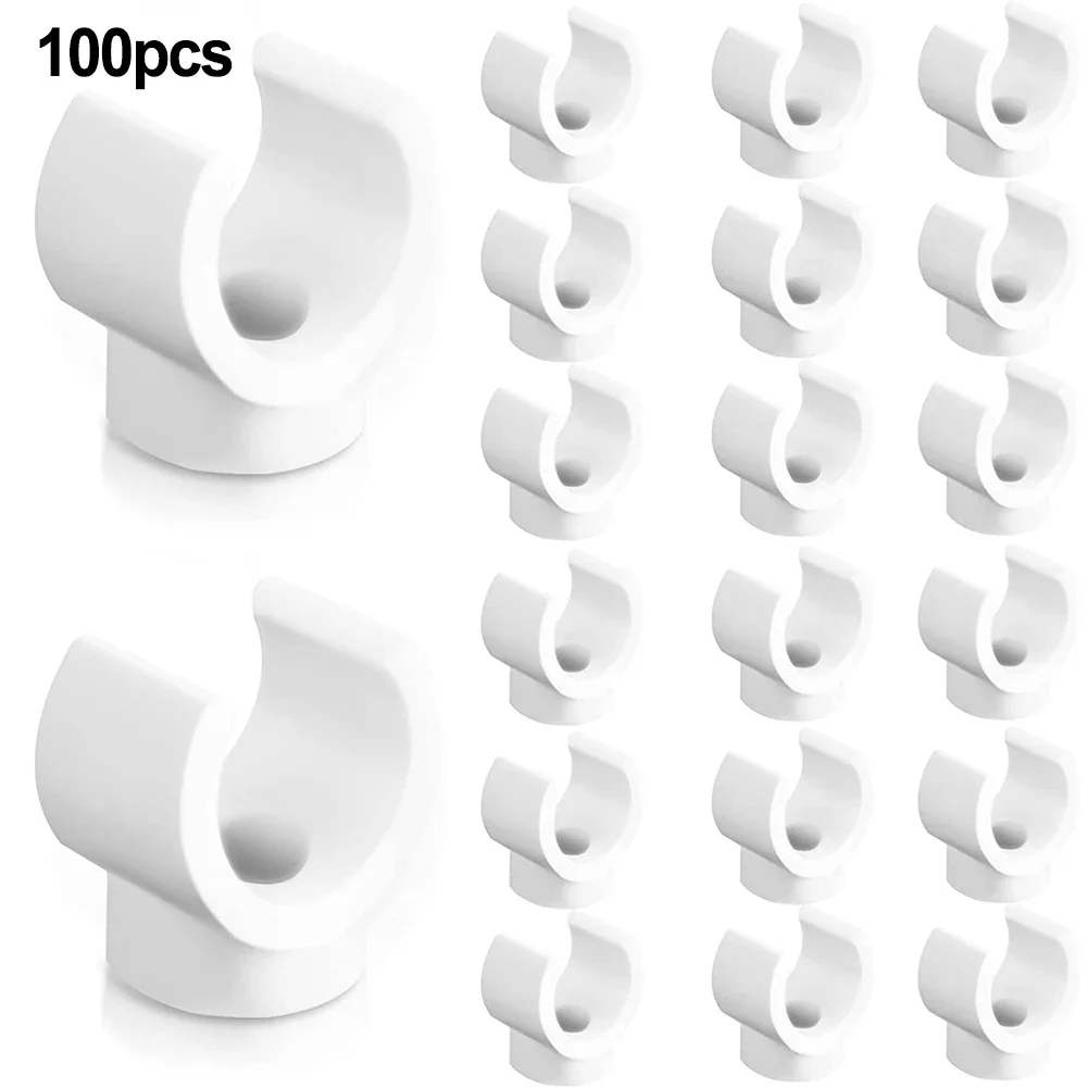 100Pc PEX Clips 1/2 In 3/4 In 1 In Pipe Clamps Water Pipe Holders U Hook Pex Clips PEX Tubing Clamps Water Pipe Support Hangers