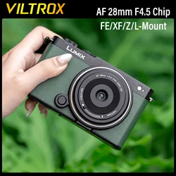 VILTROX AF 28mm F4.5 Chip Autofocus Full Frame Camera Lens Retro Slim For Fujifilm X Sony E Nikon Z Mount Leica Lumix L mount