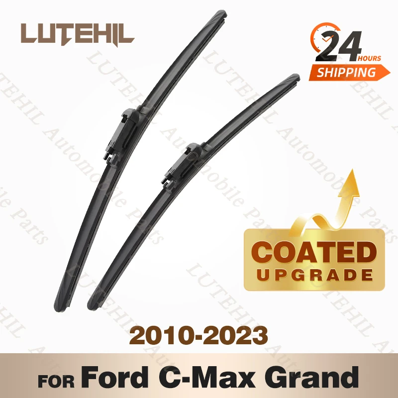 LUTEHIL's Silicone Front Wiper Set For Ford C-Max Grand C-Max 2010 - 2023 2011 2012 2013 coated windshield wiper blade 28