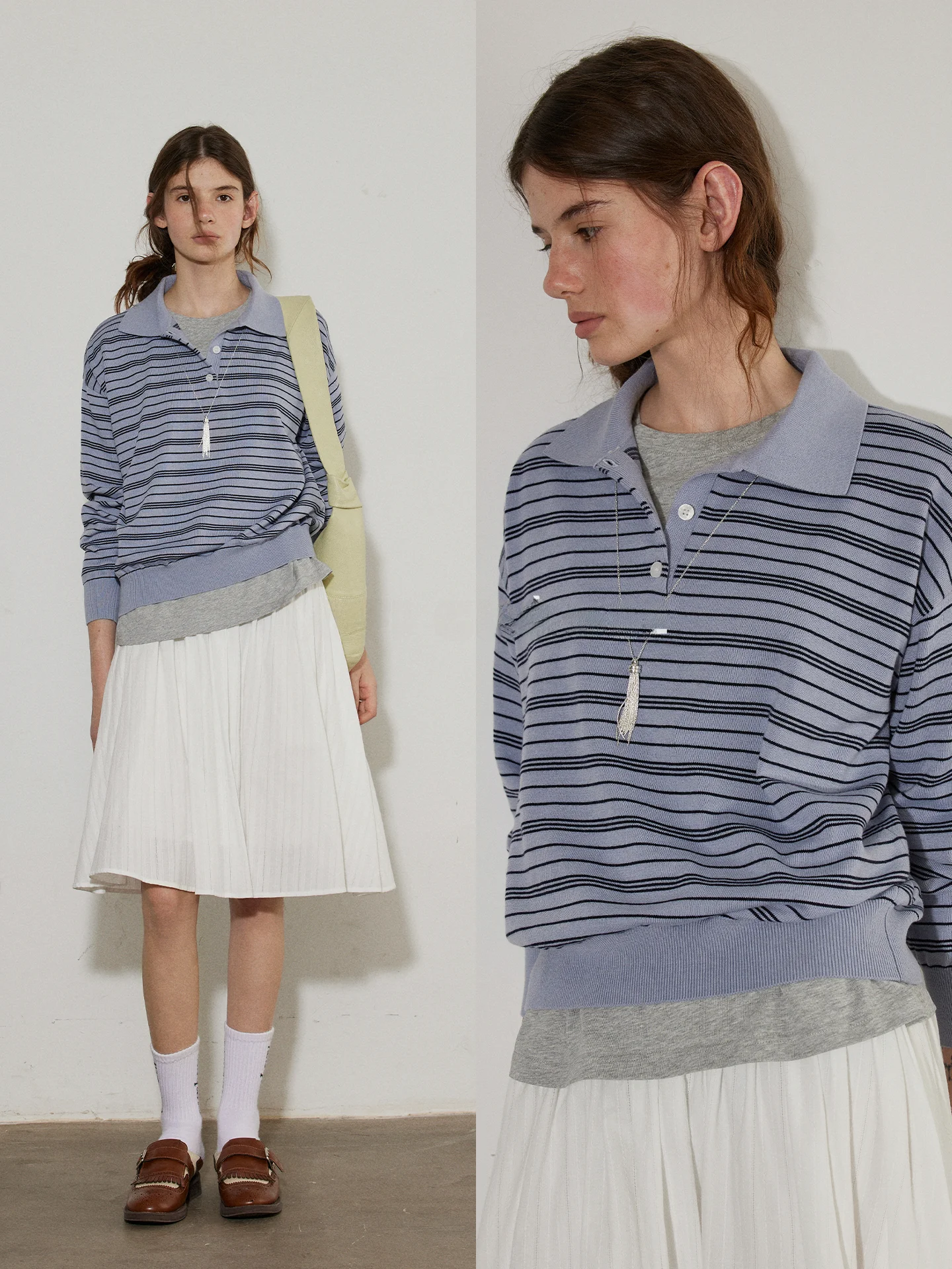 

Lofi Choose Women's Ne Knitwear Casual Loose Fit Striped Top Autumn New Sle Commute Sle Long Sve Crew Ne