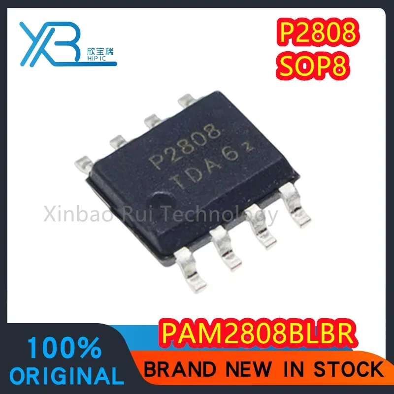 (10/50 piezas) PAM2808BLBR PAM2808 piezas con marca P2808 SOP-8 5W SMD LED driver IC chip 100% original electrónica