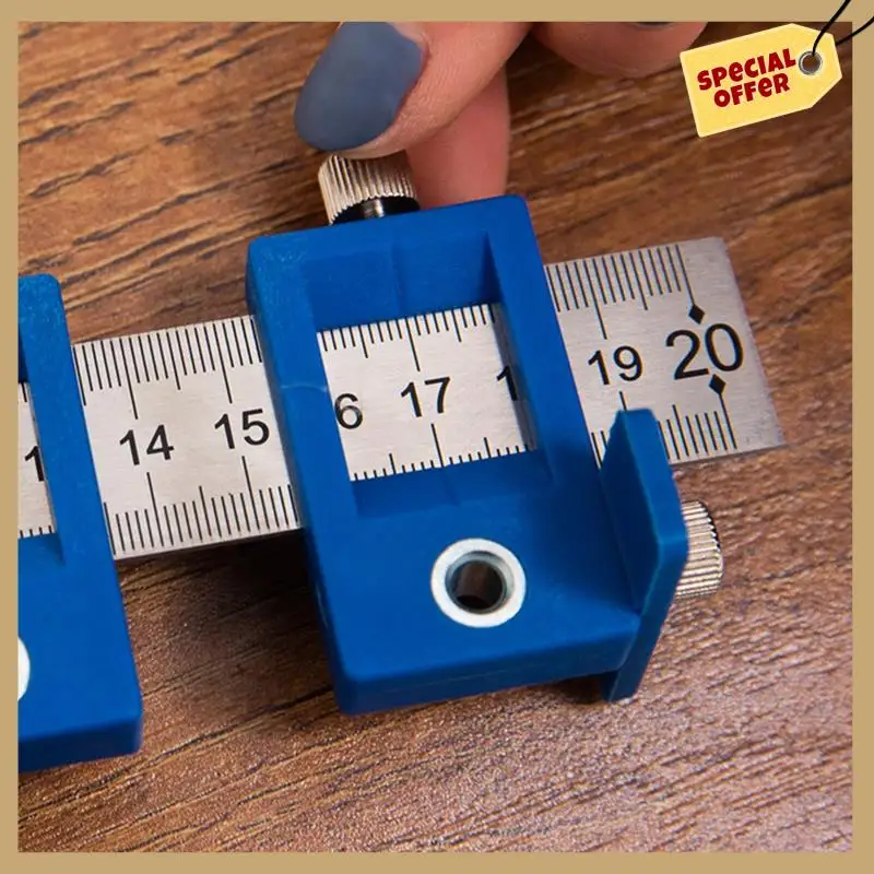 

Woodworking Drill Punch Locator Jig Kit Drill Guide Cabinet Handle Knob Template Locator Hole Punch Tool For Woodworking