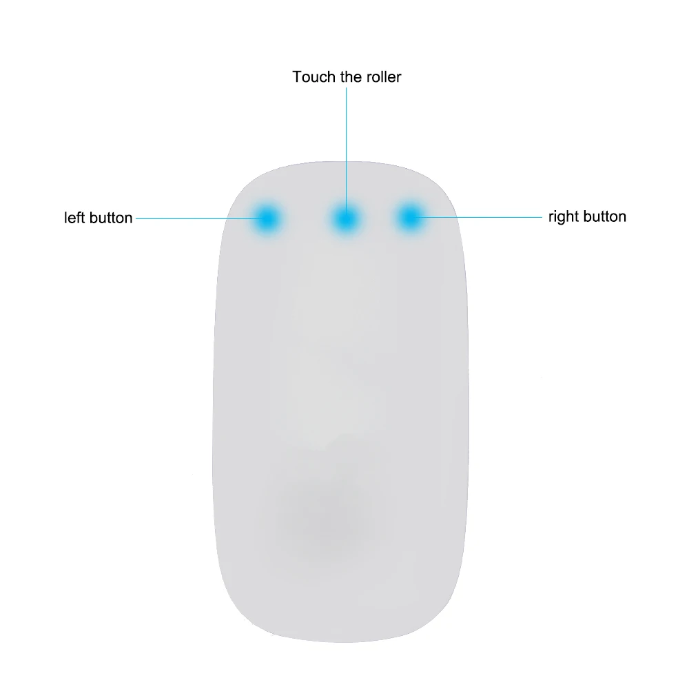 

Ultra Thin Touch Wireless Bluetooth Mouse Battery Version Ergonomic High-Precision Portable Office Mice Computer Accessories
