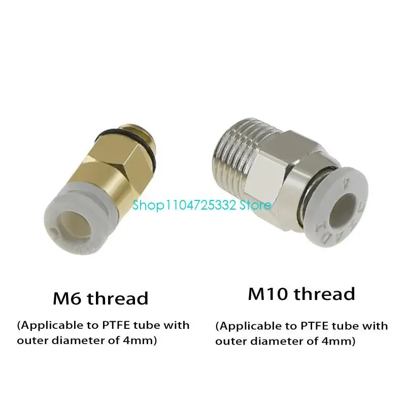 

P5EA Bowden PTFE Tubing PTFE Tube 1 Meter 3D Printer with PC4-M6 PC4-M10 Pneumatic Joint