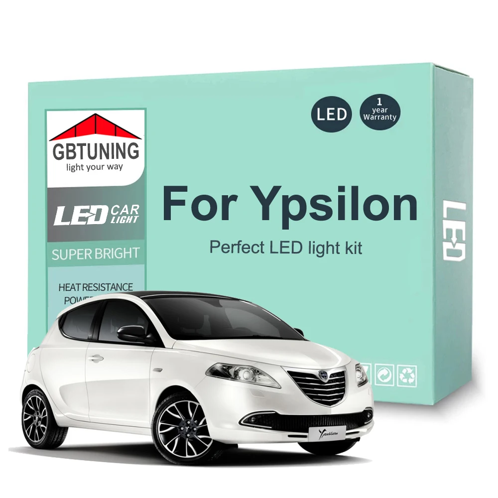 LED Interior Light Bulb Kit For Lancia Ypsilon 843 846 312 2003-2015 2016 2017 2018 2019 2020 Car Map Dome Trunk Lamp Canbus