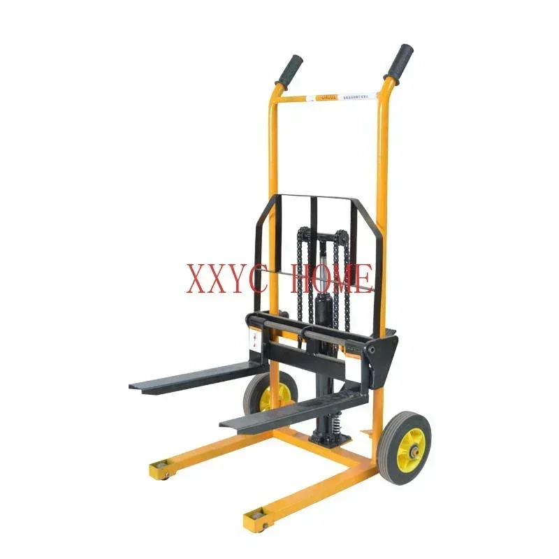 Small Hydraulic Manual Forklift Miniature Manual Stacker Lightweight Household Loading And Unloading Truck Lifting Truck 200kg