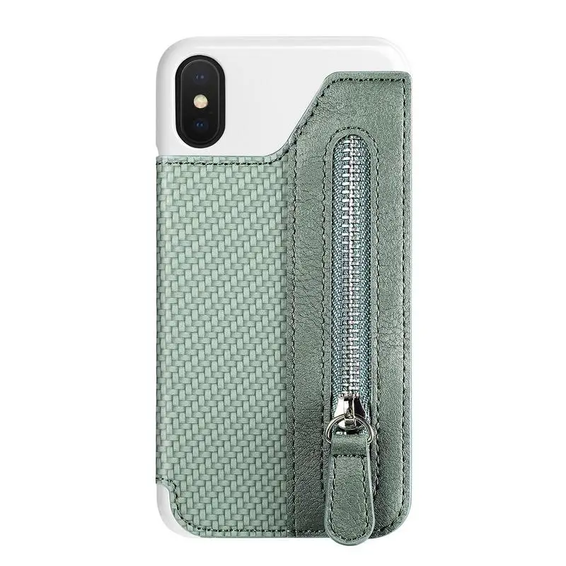 لاصق الهاتف المحفظة حامل بطاقة محفظة من جلد PU للهاتف الخليوي قضية متعددة الوظائف محفظة الهاتف لبطاقات العملات المعدنية #2