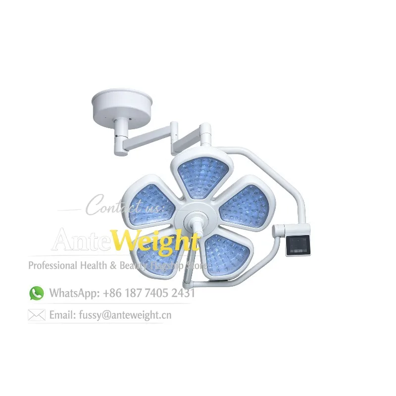 Surgical Grade Petal LED Shadowless Light Single Dome Ceiling Mounted Operating Lamp