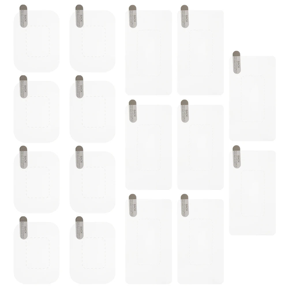 

16Pcs Windshield Electrostatic Film Clear Static Protective Sticker for Dash Cam Mounting Car Glass Adhesive Windshield Film