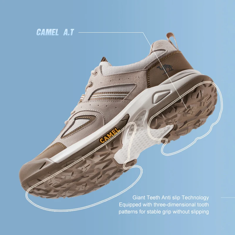 GOLDEN CAMEL Hiking Shoes Men and Women Sports Shoes Outdoor Non-slip Wear-resistant Breathable Non-slip Trekking Shoes for Men