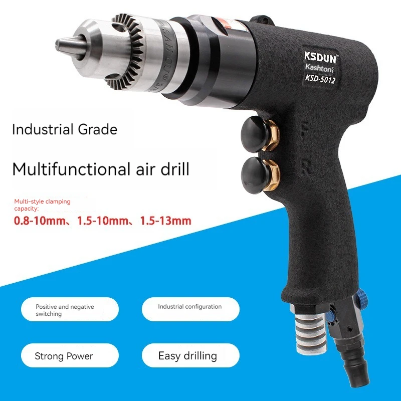 pneumatic pistol type pneumatic drill 3/8 pneumatic drill with forward and reverse rotation pistol type woodworking pneum