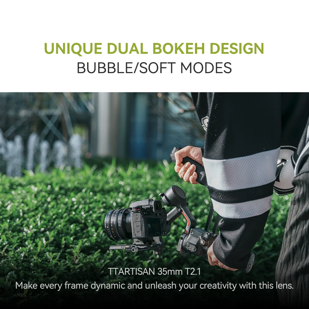 TTArtisan 35mm T2.1 Full Frame Dual Bokeh Cine Lens for Camera Photography with Sony E A7RIII Fuji XF Canon RF Nikon Z Lumix L - Image 6