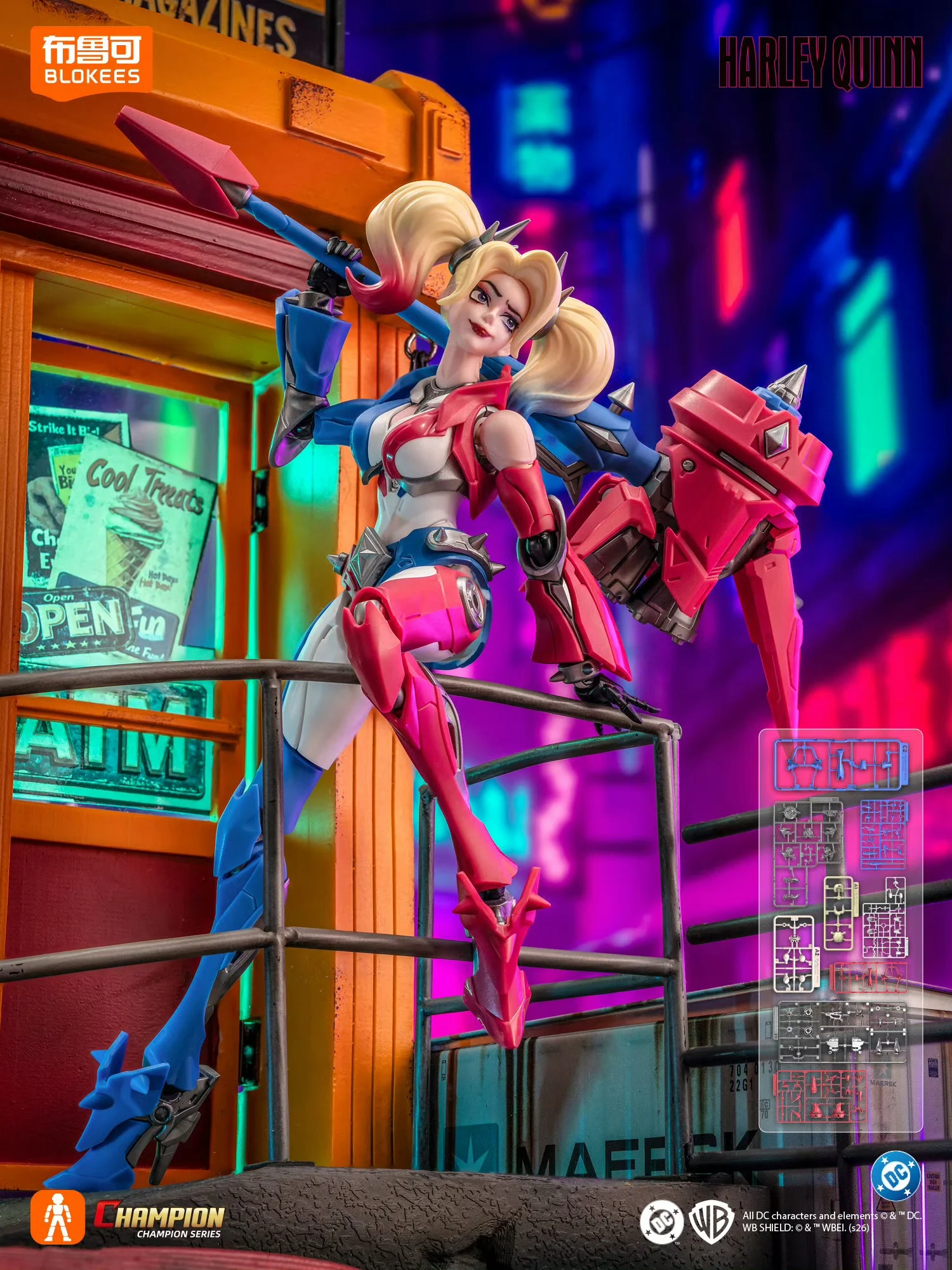 Blokees DC Champion Class 04 - - Model Kit Harley Quinn avaliação e preço