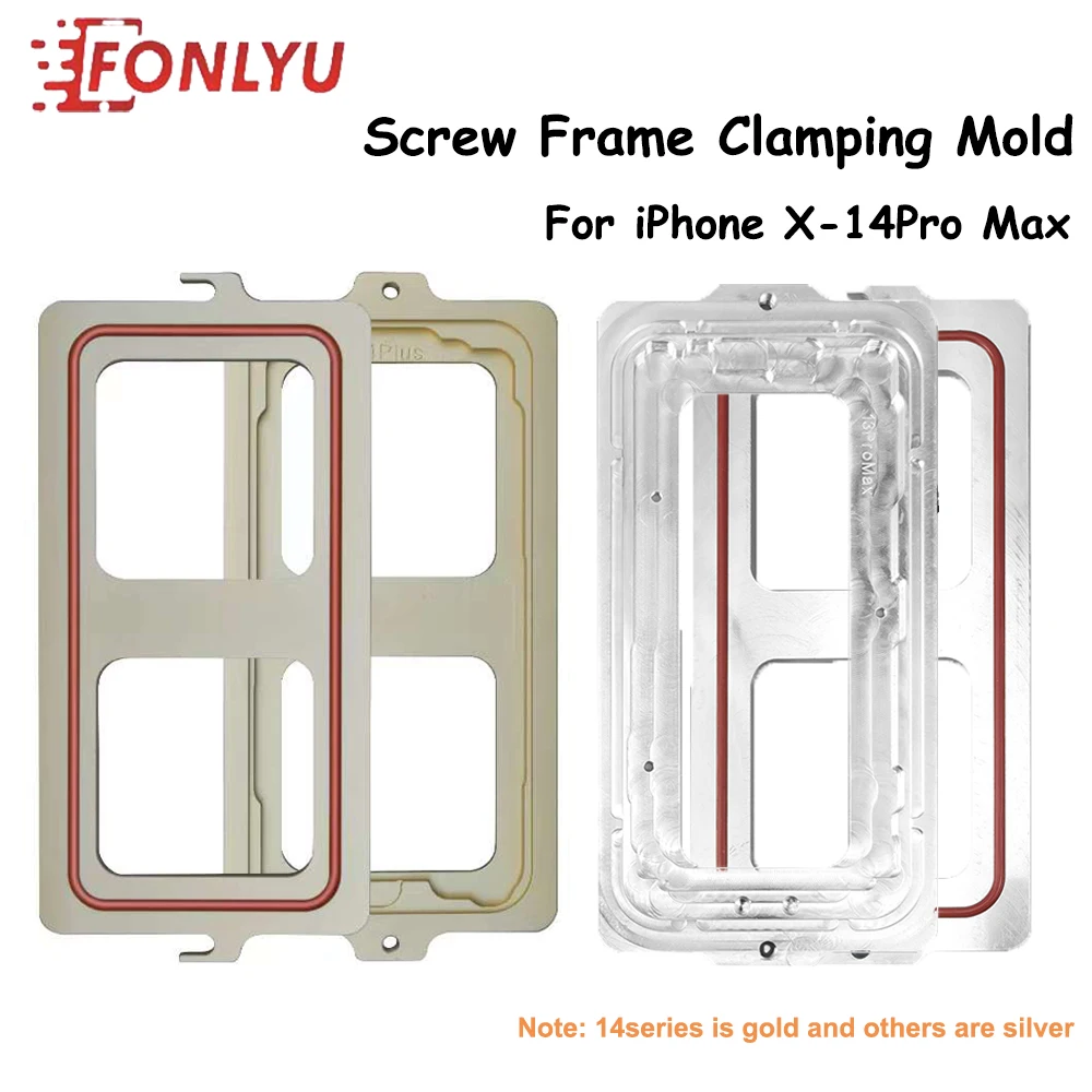 Fonlyu Frame Holding Mold for iPhone 11 12 13 14 Pro X Xs Max LCD Glass Bezel Position and Laminate Mobile Phone Repair Fixture