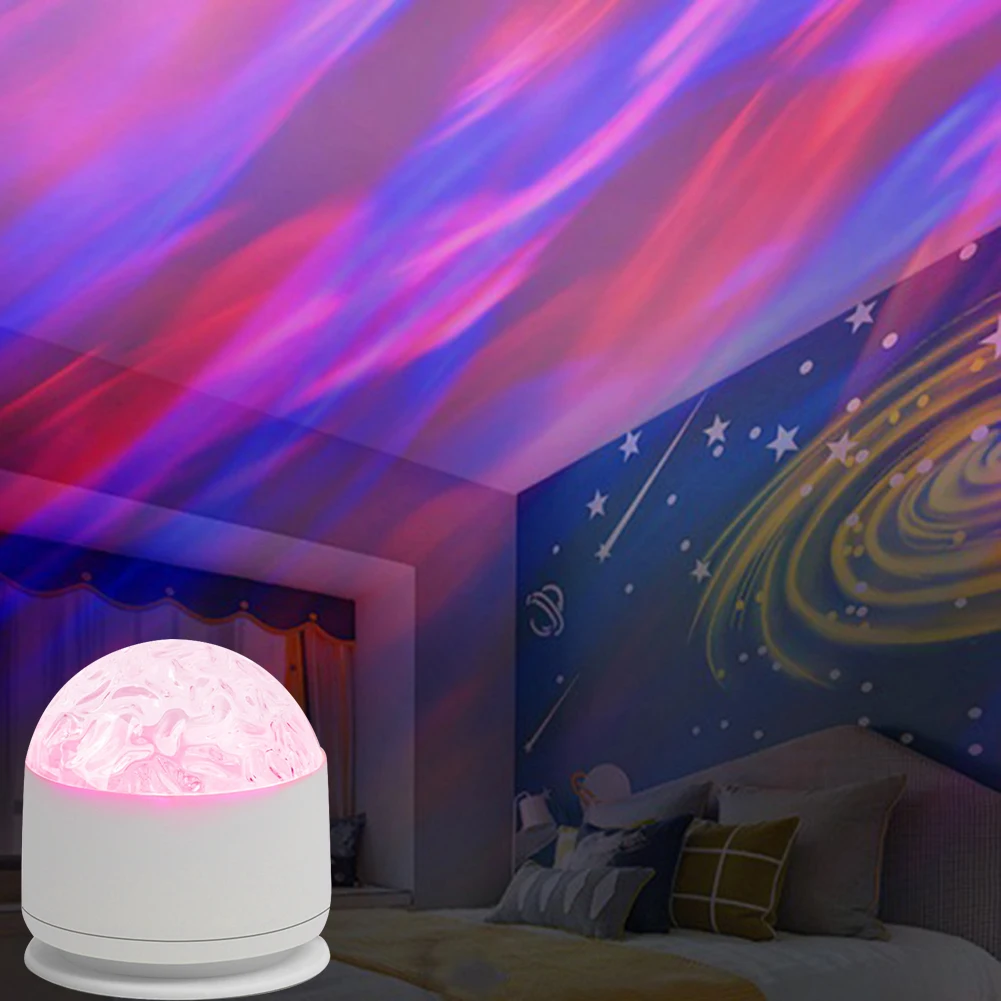 Night Light for Girls Boys Ocean Wave Projector Light with Remote Control Starry Sky Projector for Office Bar Restaurant