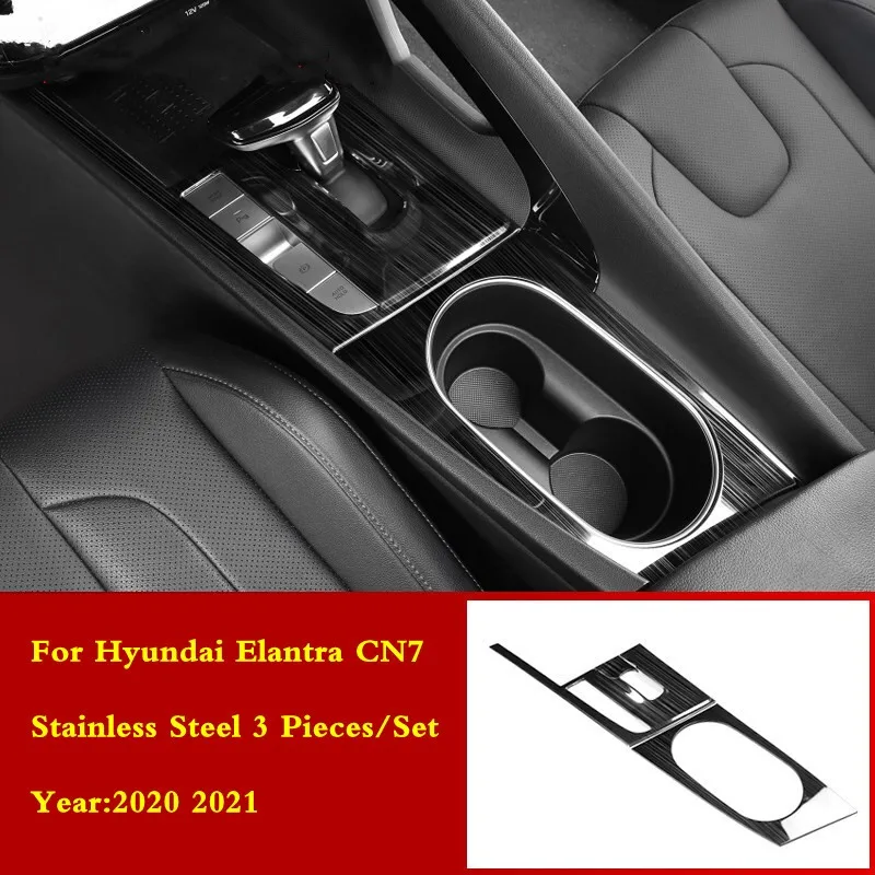 

For Hyundai Elantra Avante CN7 2021 2022Accessories LHD Inner Side Car Door Handle Pull Bowl Head Lights Lamp Switch Cover Trim