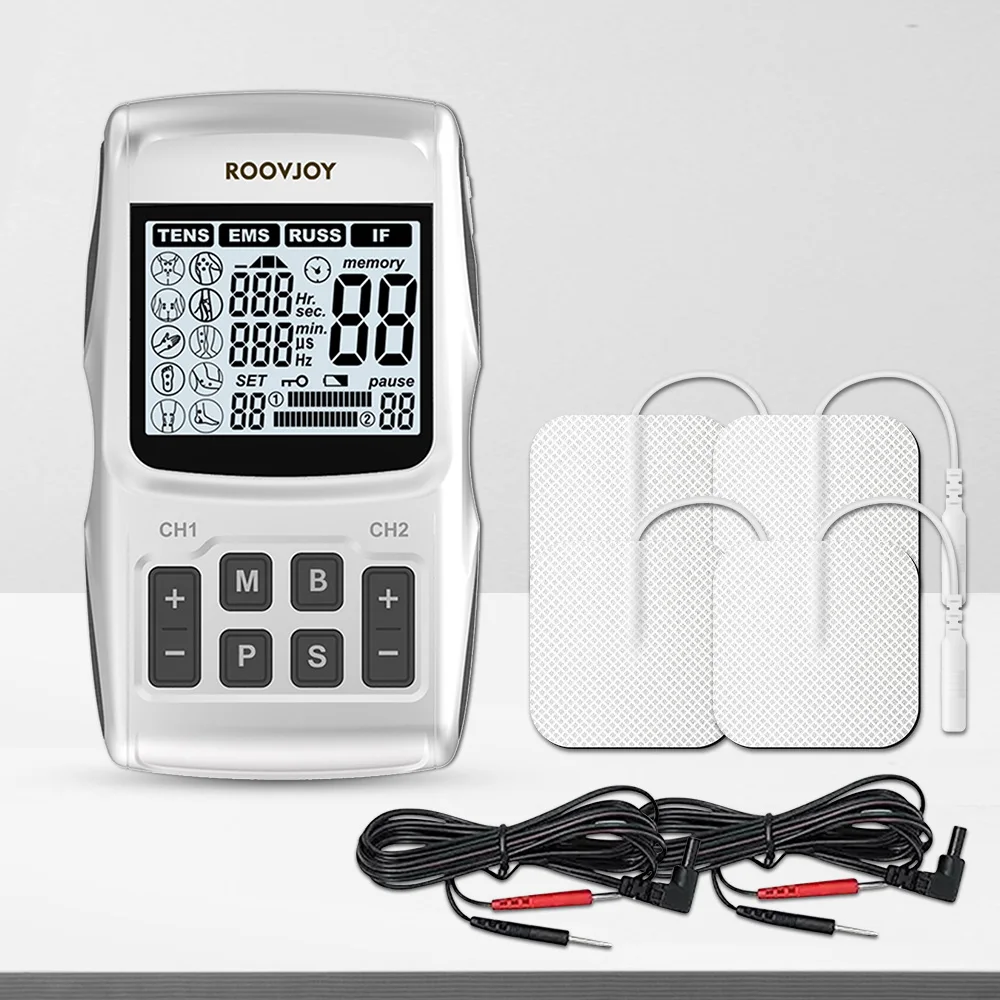 TENS Machine Electric Professional Pulse Massager EMS Acupuncture Body Therapy Muscle Stimulator for Back Relaxation