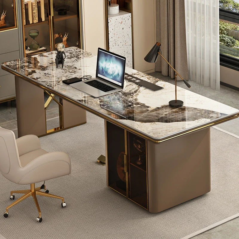 Luxury Modern Wide Office Desk Standing Organizer Laptop Reading Home Computer Desks Laptop Executive Mesa Oficina Furniture