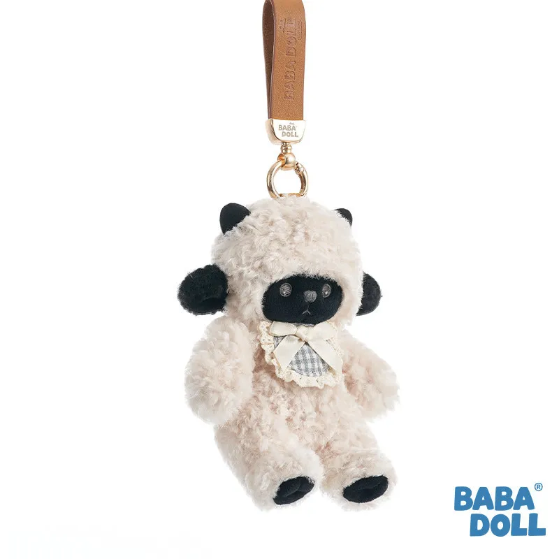 

Плюшевый брелок-подвеска BABA DOLL в виде милого пушистого ягненка, мягкий меховой аксессуар для сумки, подарок для детей и друзей