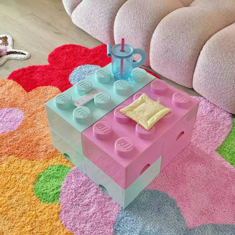 

Dopamine Lego building block sofa does not take up space coffee table can be stacked storage box living room decoration small si