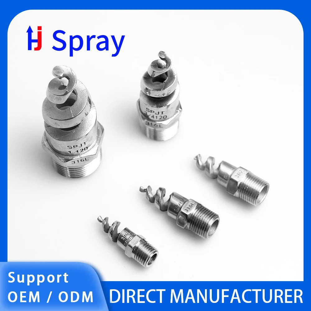 

Высокомощный струйный вентилятор Huajue для бассейнов, радиаторный, с высоким углом обдува, 2 дюйма, 120 ° Спиральная форсунка из нержавеющей стали с наружной резьбой BSPT