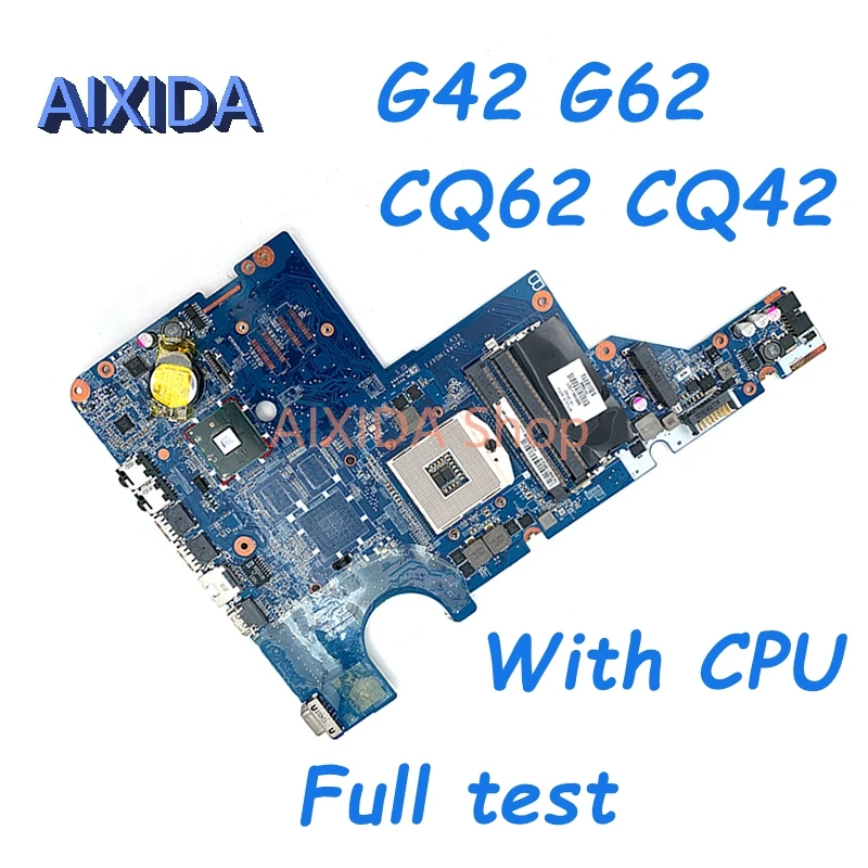 

AIXIDA 595184-001 DA0AX1MB6H1 Laptop Motherboard for HP Pavilion G42 CQ62 CQ42 G62 Series Mainboard s989 HM55 free CPU Full test