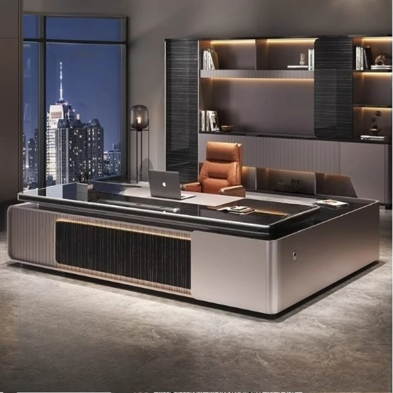 Modern Standing Desk Study Sedentary Table Computer Table Organizer Gaming Desktop Chair Filing Cabinet Workshop Furniture