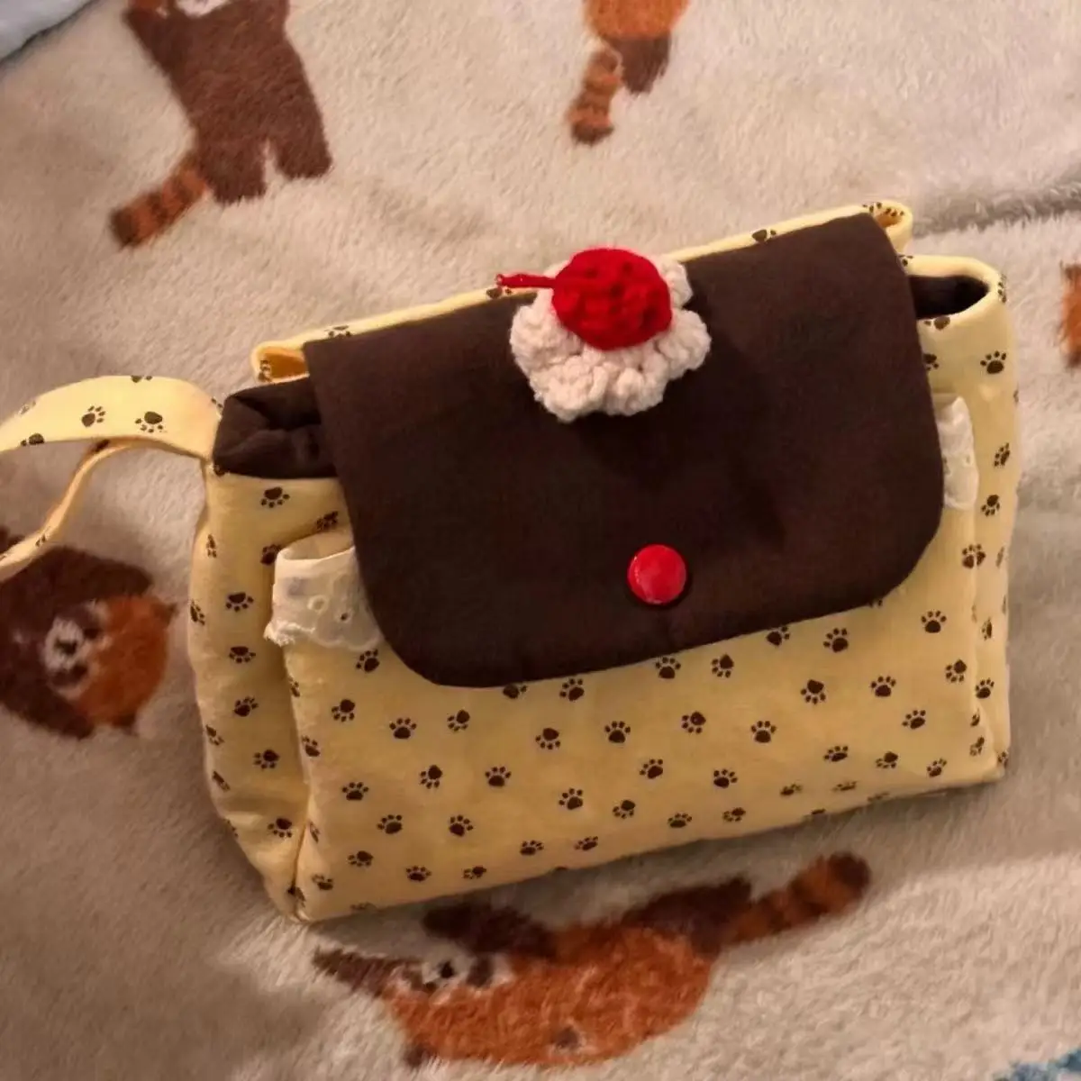 Japanischer INS-Pudding-Kuchen-Stil Große Aufbewahrungstasche CCD-Kameratasche Tragbare Umhängetasche Münzbörse und Planer-Aufbewahrungstasche Geschenk – Detail 1
