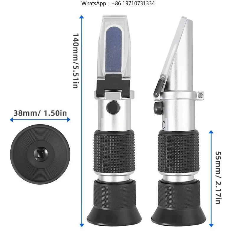 50 Pieces High-Accuracy Honey Refractometer 38-43°Bé 58-90% Brix Sugar Meter for Quality Assurance in Beekeeping