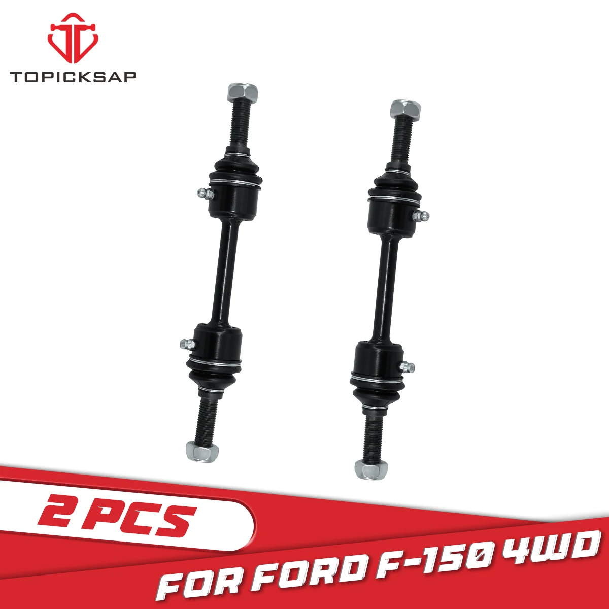 

TOPICKSAP Pair Front Sway Bar End Links for Ford F150 F-150 F250 F350 F450 F550 4WD 2008 2009 - 2018 2019 K750362 9L3Z5K483D