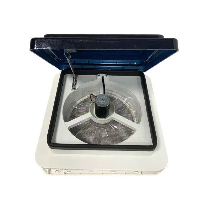 

RV Skylight RV Sunbeam Hatch Door Screen RV Roof Dome Ceiling Vent Manual Crank With 12V Vent Fan Top Vent Cover