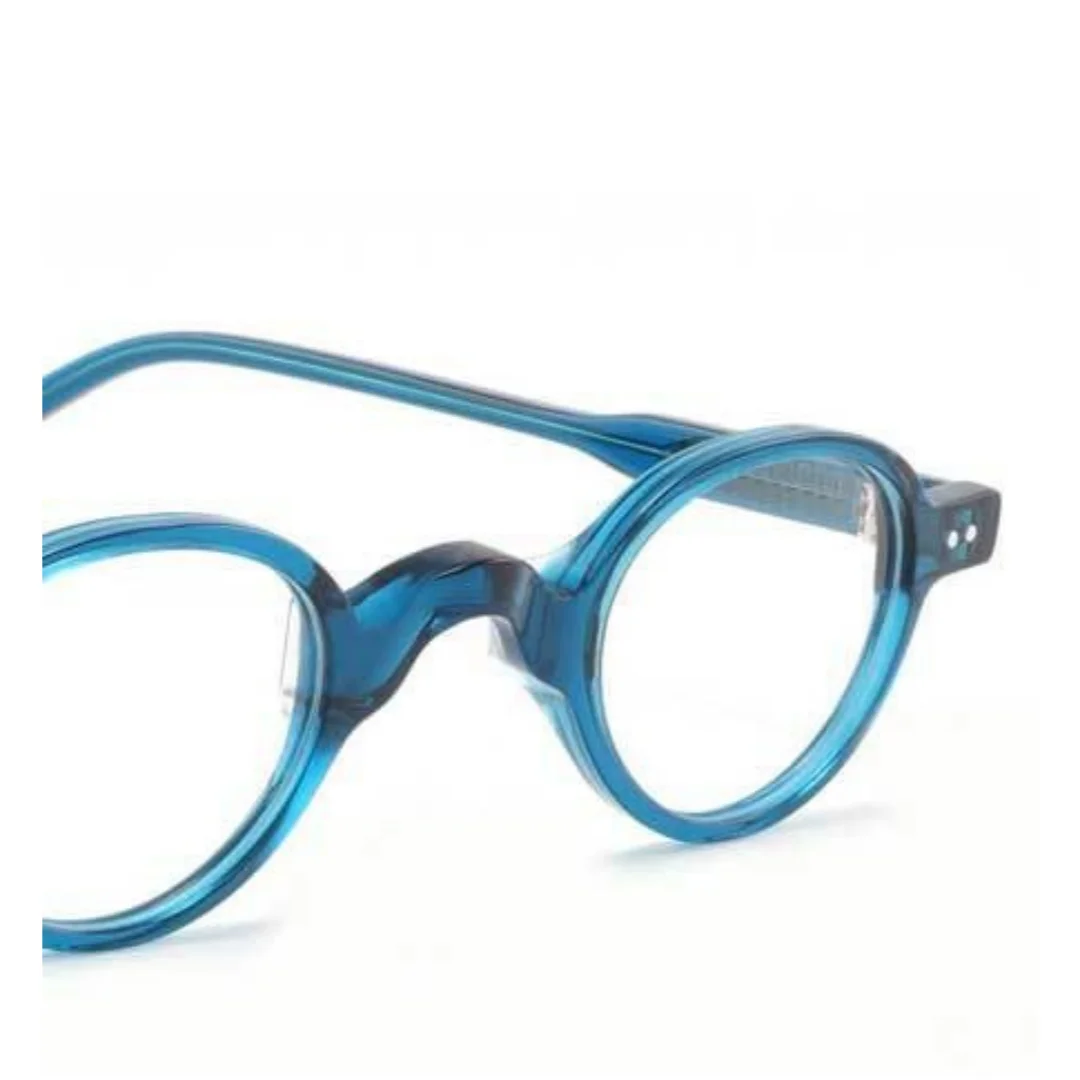 إطار النظارات البصرية مصمم العلامة التجارية يدوية الصنع البيضاوي النظارات قصر النظر وصفة طبية النظارات النسائية العصرية