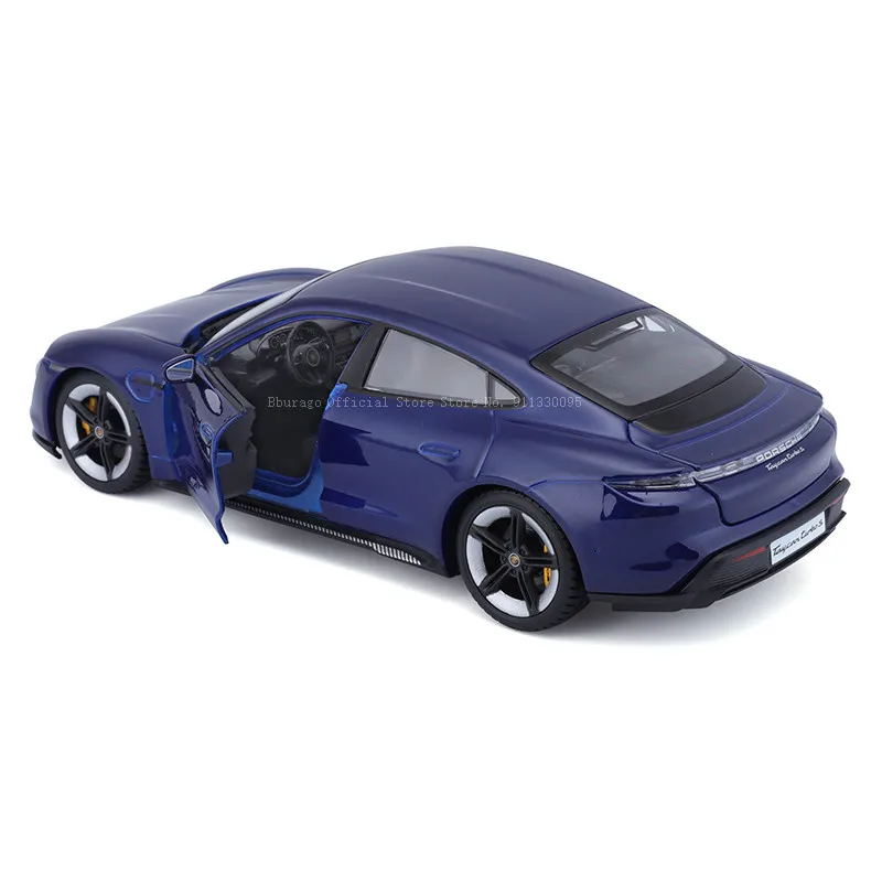 Bburago 1:24 NEW Scale Porsche Taycan Turbo S alloy racing car Alloy Luxury Vehicle Diecast Cars Model Toy Collection Gift