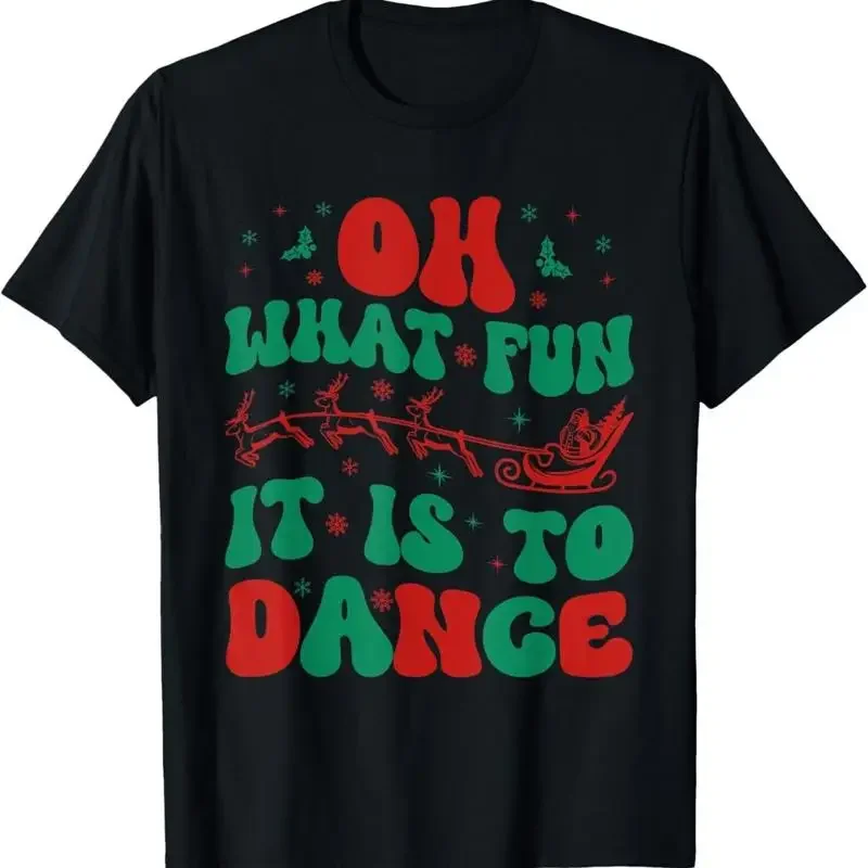 Oh What Fun It Is To Dance Groovy Ballet dancer Christmas T Shirt Sweat
