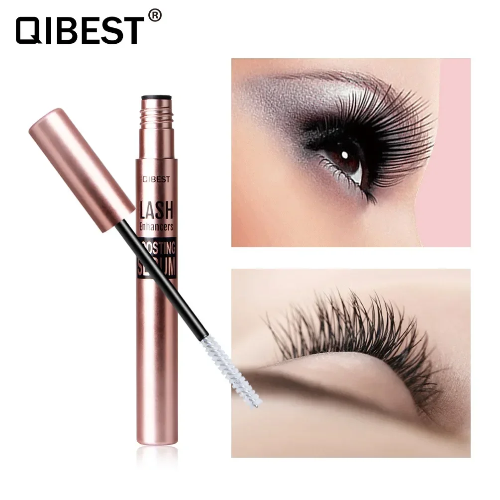 QIBEST 속눈썹 케어 액체 영양 에센스 속눈썹 자연스럽게 길고 깊이 영양을 공급하는 속눈썹 두껍고 곱슬거림