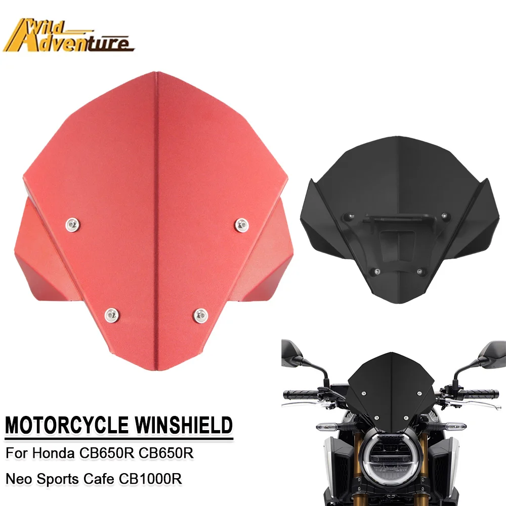 

Motorcycle Windscreen Sport Screen Deflector For Honda CB 650R Neo Sports Cafe 2019-2023 CB1000R 2018 2019 2020 Front Windshield