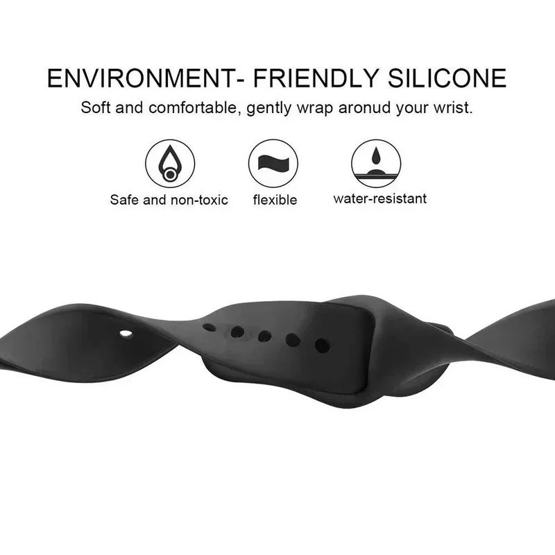 Cinturino in silicone per cinturino Apple Watch 40mm 44mm 49mm 46mm 45mm 41mm 42mm 44mm Bracciale Correa iWatch Series 10 9 8 7 6 3 SE Ultra2