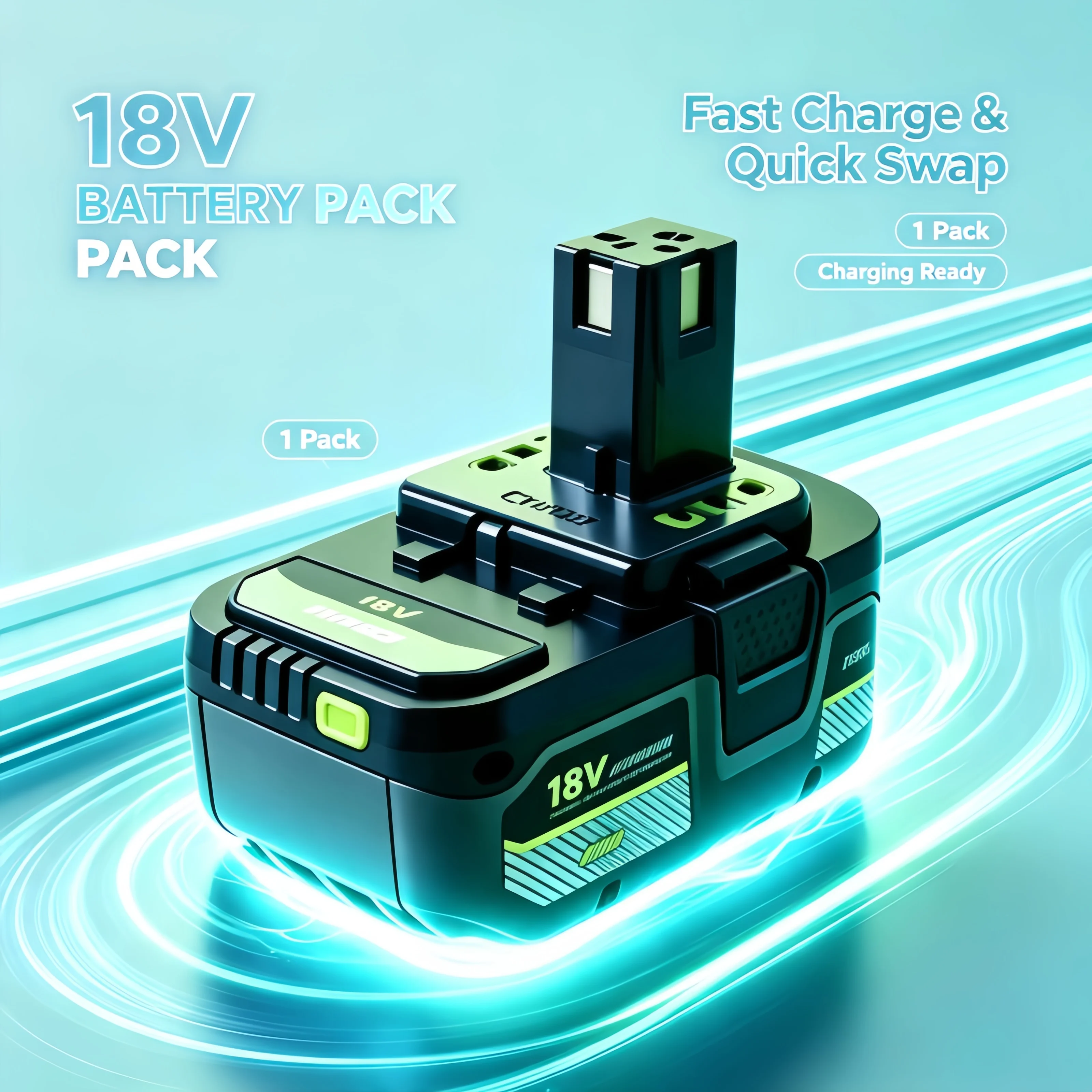 Original RYOBI 18V ONE+ 6Ah Li-ion Battery Pack Overcharge Protection High Capacity Battery for RYOBI ONE+ Series Cordless Tools